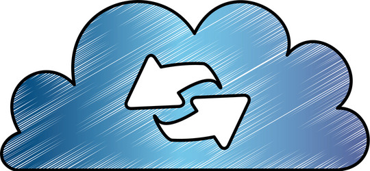 cloud computing technology vector image