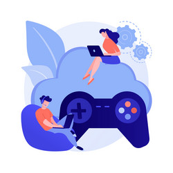 Console gamepad concept metaphor vector