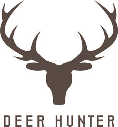 Elegant Deer Head Motif vector