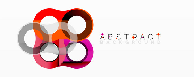abstract geometric pattern with interlocking vector image