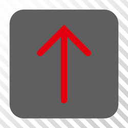arrow up rounded square button vector image
