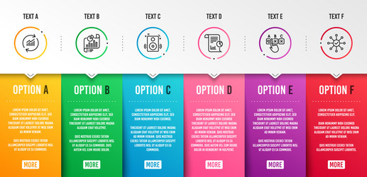 report correct checkbox and speakers icons set vector image
