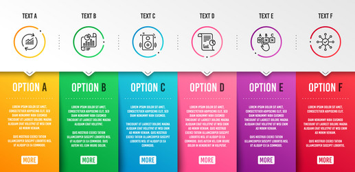 report correct checkbox and speakers icons set vector