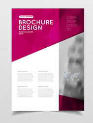 Annual report brochure with text a4 size c vector