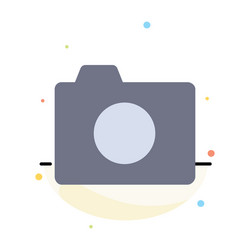 camera image photo basic abstract flat color icon vector