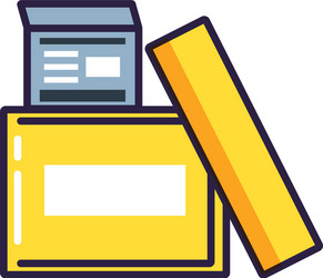 document in box office vector image