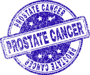 grunge textured prostate cancer stamp seal Vector Image