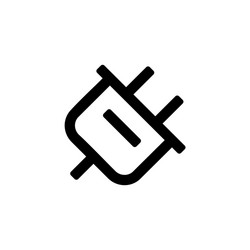 plug adapter icon for simple flat style ui design vector image