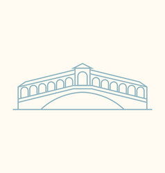 Rialto bridge vector