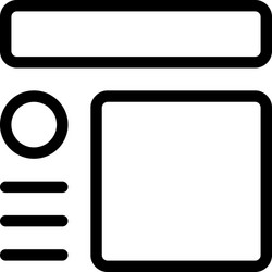 different shapes material layout template vector image