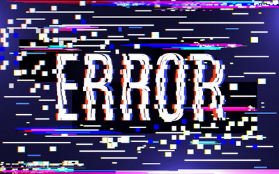glitch error concept colorful digital pixel noise vector image