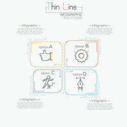 Modern infographics options banner vector