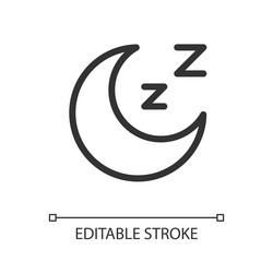 Sleep Pixel Icon - UI Element vector image
