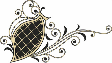 dynamic curve elegant half-ellipse with intricate vector image