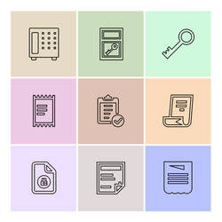 files document clipboard write eps icons set vector image
