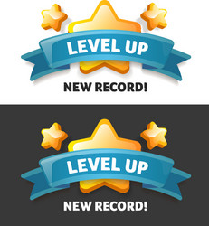 set greeting message in a pop-up vector image