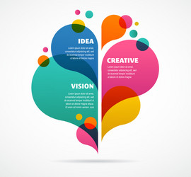 Abstract Colorful Background with Text Area vector image