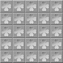 abstract pattern clover gray vector image