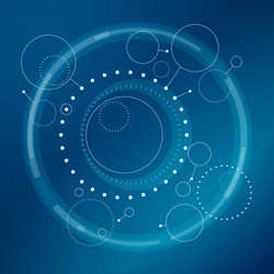 Abstract Tech Nodes Background vector