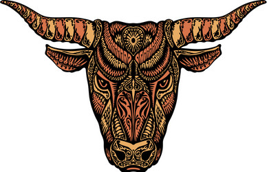 Tribal Taurus tattoo