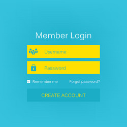 mobile user ui kit form interface for web vector image