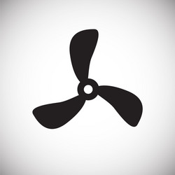 Propeller icon on background for graphic and web vector