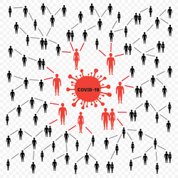 Infographics spread coronavirus infection Vector Image