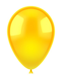 yellow helium balloon Vector Image