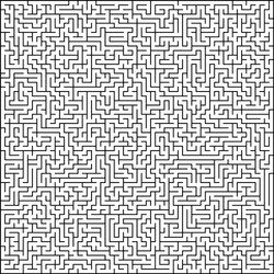 abstract pattern with maze vector image