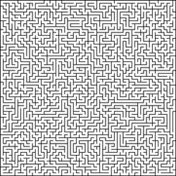 Abstract pattern with maze vector