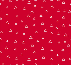 triangles abstract seamless pattern red vector image
