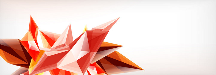 3d triangles and pyramids abstract vector image