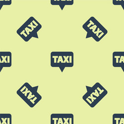 blue map pointer with taxi icon isolated seamless vector image