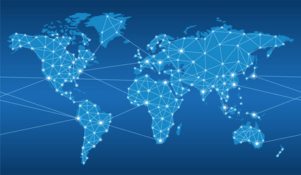Global Network Connection vector image