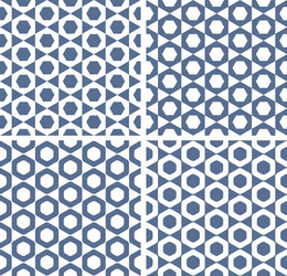 seamless patterns set vector image