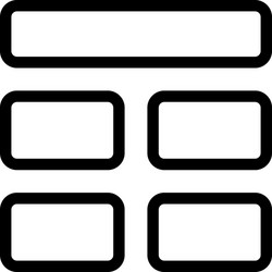 several blocks frame in a page setup vector image