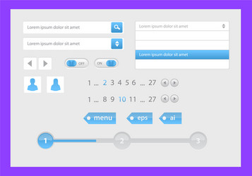 ui kit active button non vector image