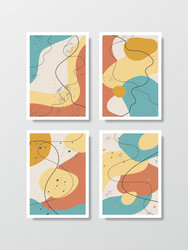 Abstract background in art style arranged vector