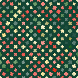 abstract pattern clover retro vector image