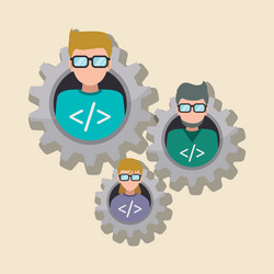 development and software design vector image