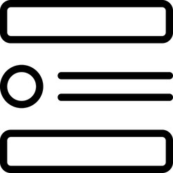 hard frame different shape and sizes round bar vector image