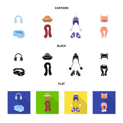 isolated object of clothes and texture icon vector image