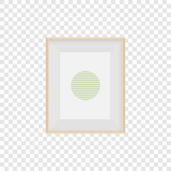 realistic frame mockup for photo web design vector image