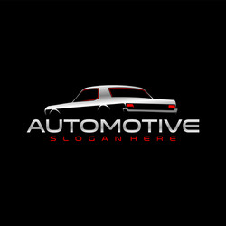 classic car logo template Vector Image