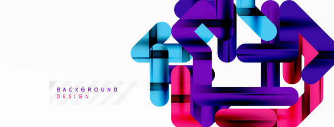 dynamic colorful lines minimal abstract background vector image