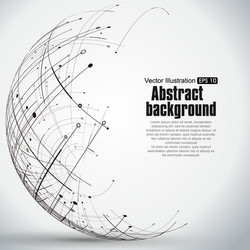 Geometric Sphere Framework vector image