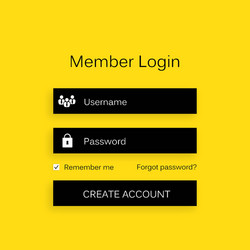 Mobile user ui kit form interface for web vector