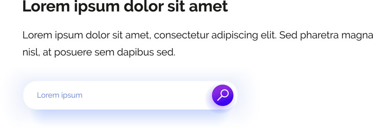 search string input field web designpurple icon vector image
