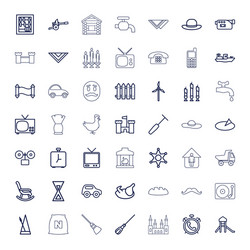 49 old icons Royalty Free Vector Image - VectorStock