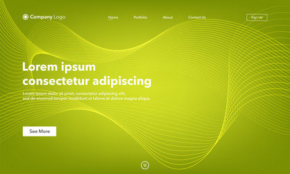 Abstract background website landing page template vector